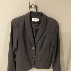 Calvin Klein Ladies Gray Blazer